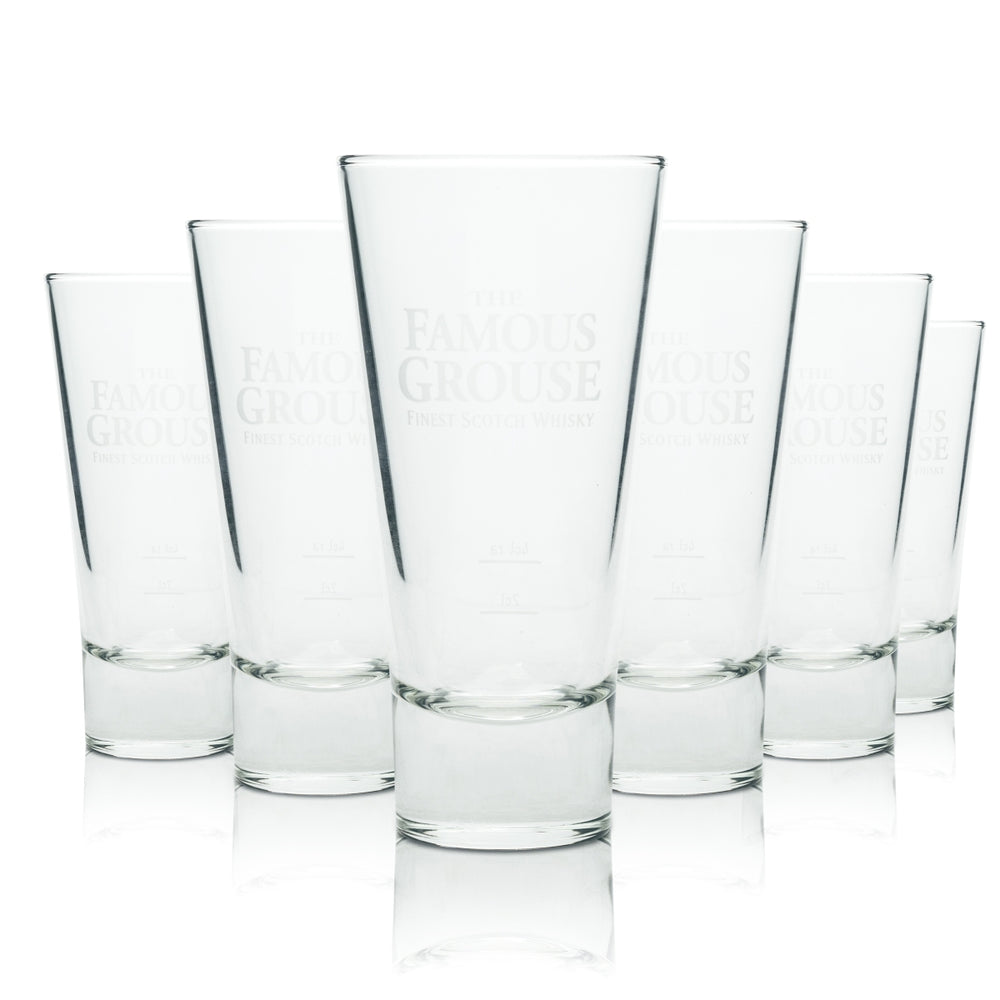 6 verres à whisky Famous Grouse Verres à long drink Verres à cocktail sur glace Tumbler Scotch