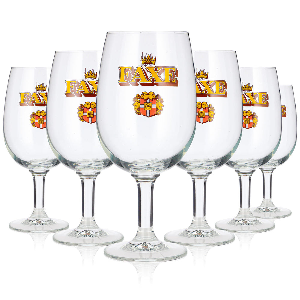 6 verres à bière Faxe de 0,4 l, modèle « Pokal Rastal König » (lot de 6)