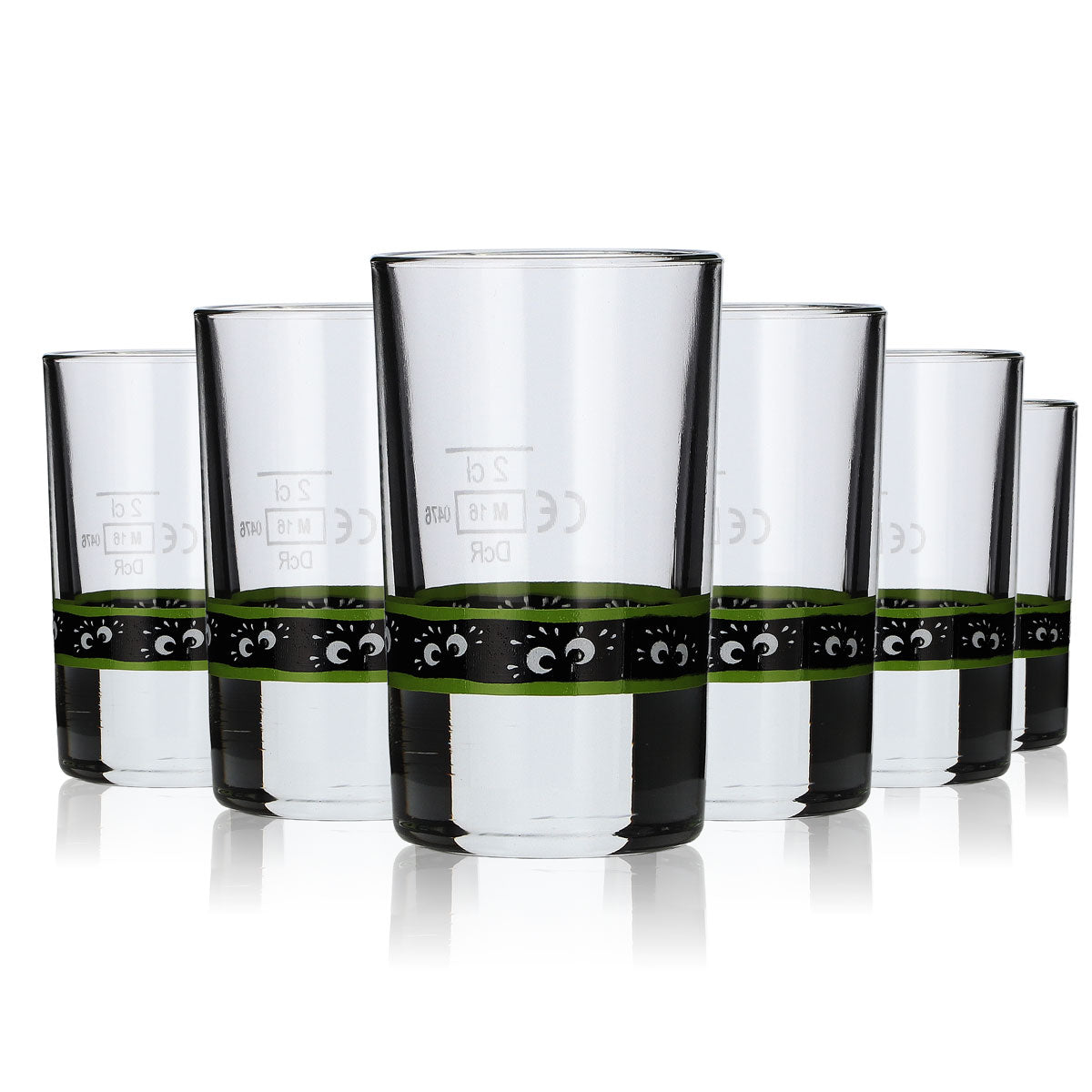 6x Verres à liqueur Feigling Verres à shot Verres Stamper Verres à apéritif