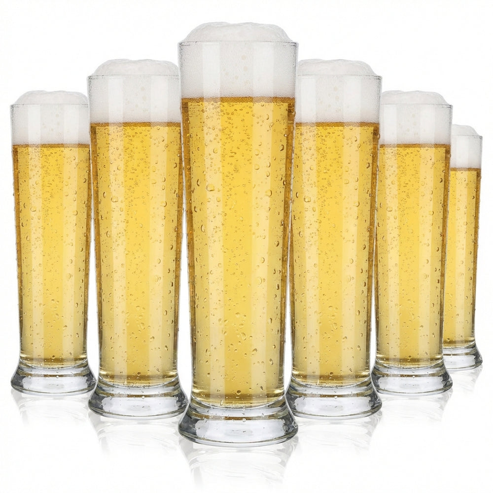 6 verres à bière Feldschlößchen 0,2 l, forme tulipe, gobelet Friends Sahm