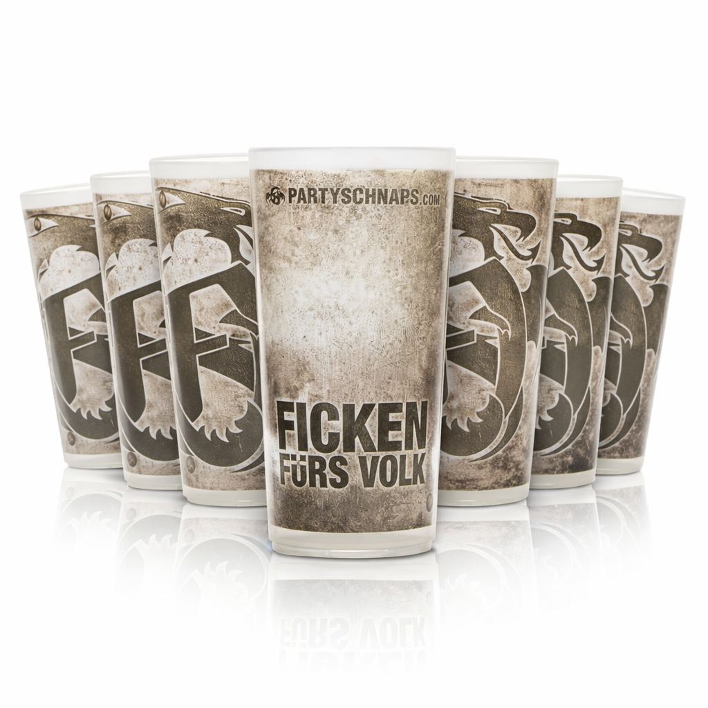 6x Ficken Gobelets réutilisables en plastique Gobelets en plastique Verres Verres à schnaps Verres à liqueur