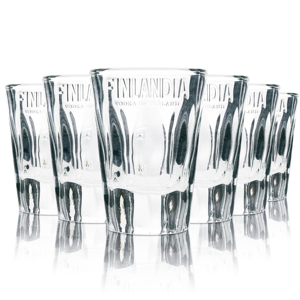 6 verres à shot Finlandia Vodka 4 cl