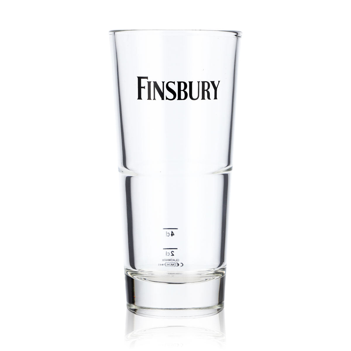 6 verres à gin Finsbury Ginglas 0,35 l, logo noir horizontal – Vue 2