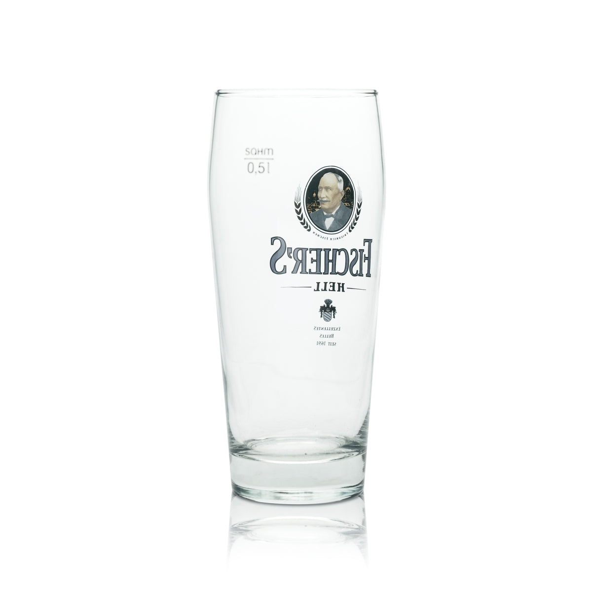 6 verres à bière Fischer 0,5 l, verres Becher Hell, verres Sahm Willi, verres Pils Pokal Tulpe Beer – Vue 3