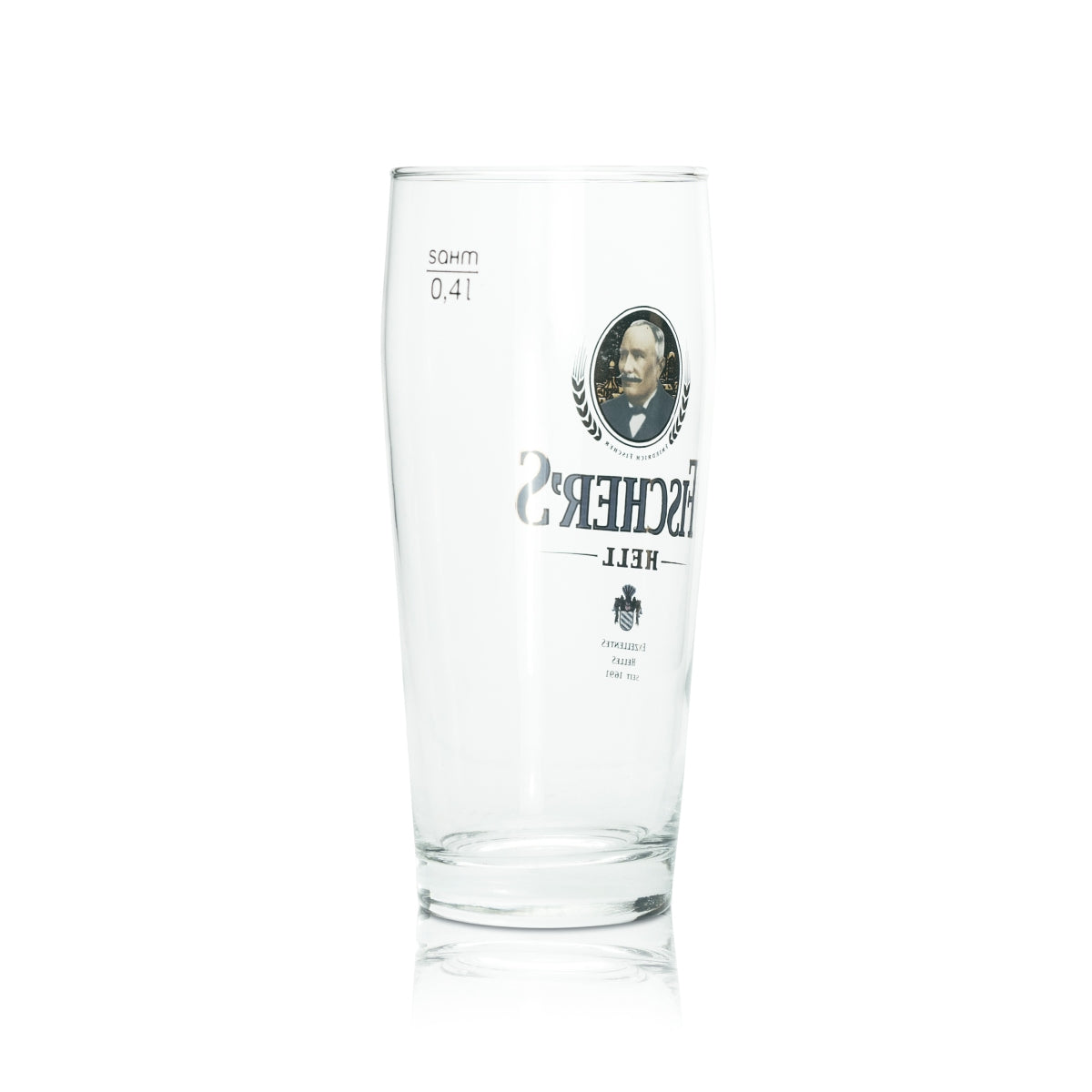 6 verres Fischer 0,4 l Willy Becher Verres à bière blonde calibrés Gastronomie Brasserie – Vue 3