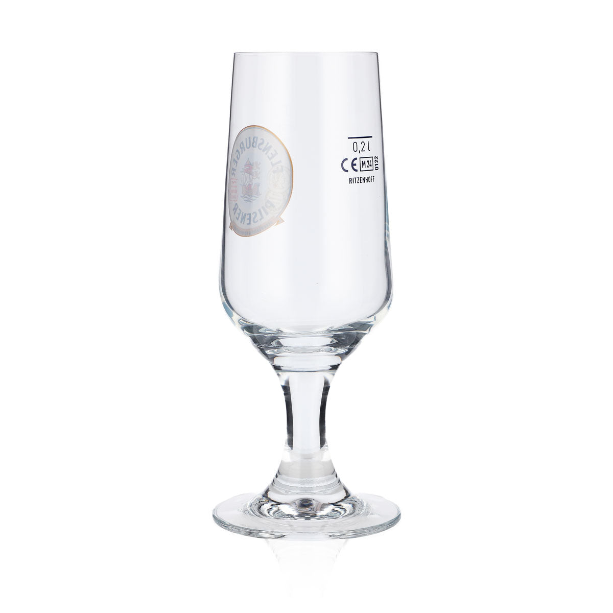 6 verres à bière Flensburg 0,2 l Verres à bière Verre en forme de coupe « Herbwürzig Hopfenbetont » – Vue 4
