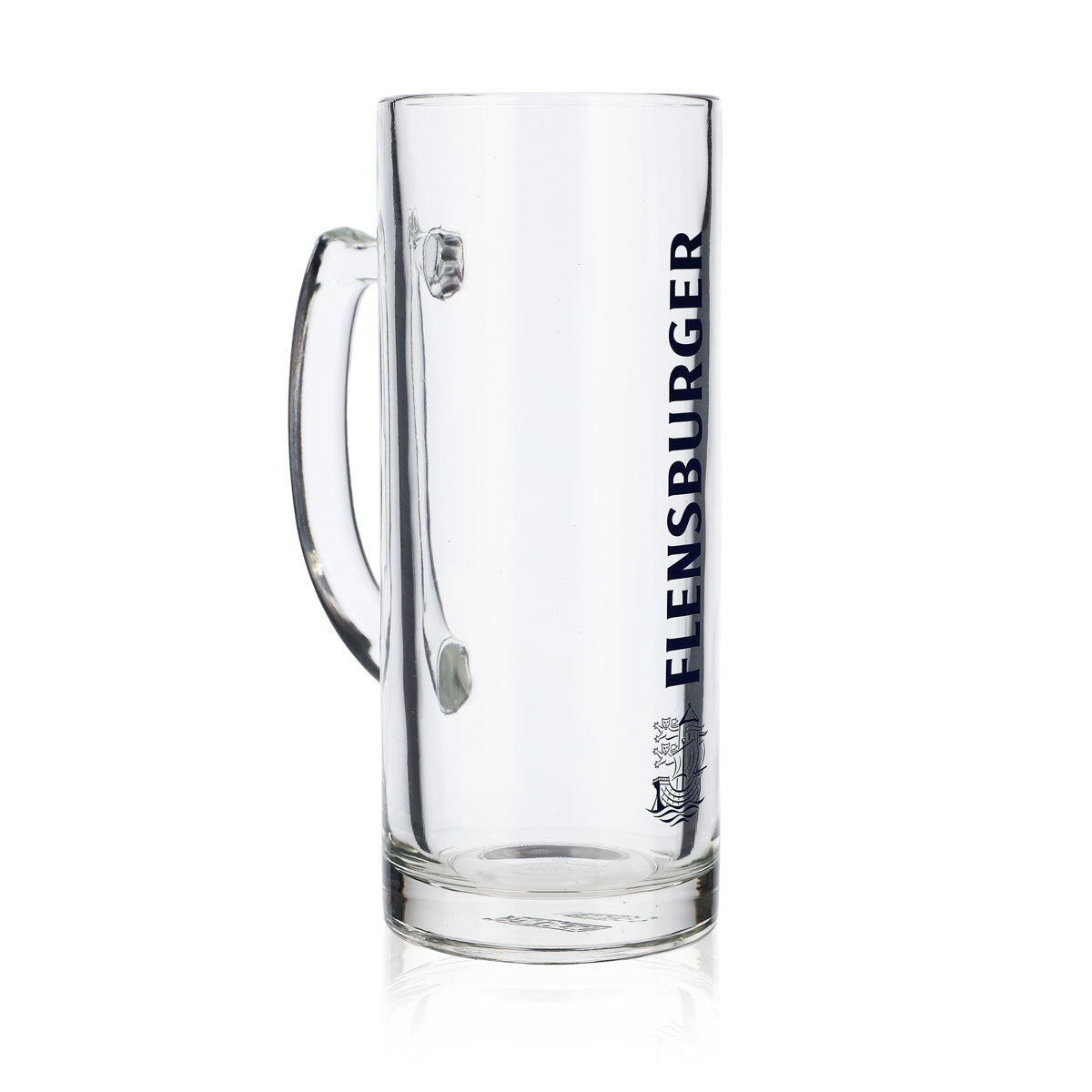 6 verres à bière Flensburg 0,5 l Verres à bière Chope Seidel Humpen inscription bleue – Vue 3