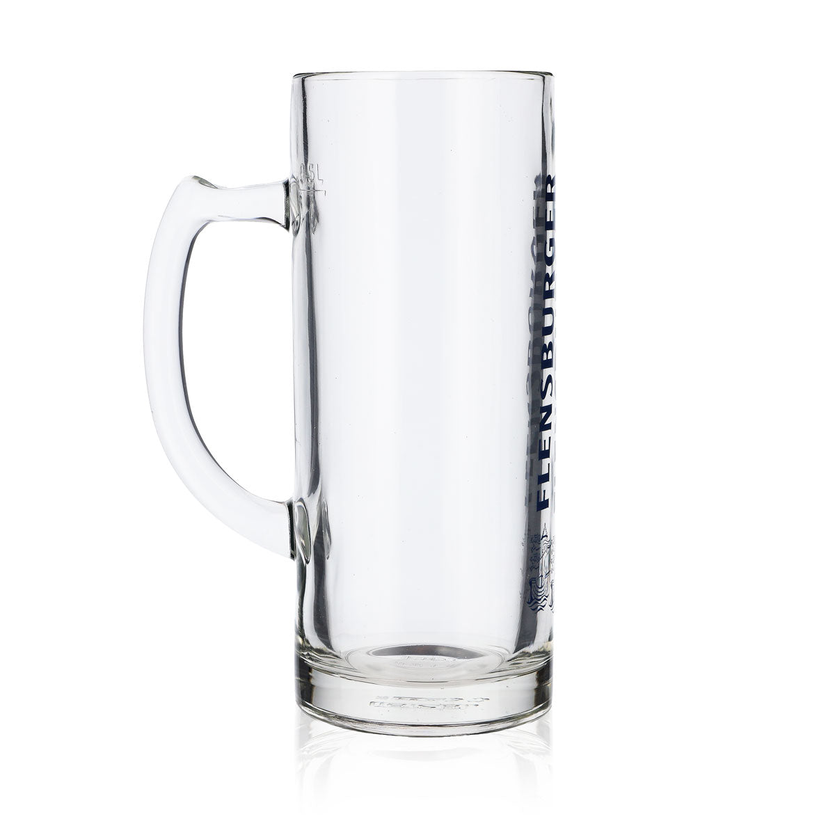 6 verres à bière Flensburg 0,5 l Verres à bière Chope Seidel Humpen inscription bleue – Vue 4