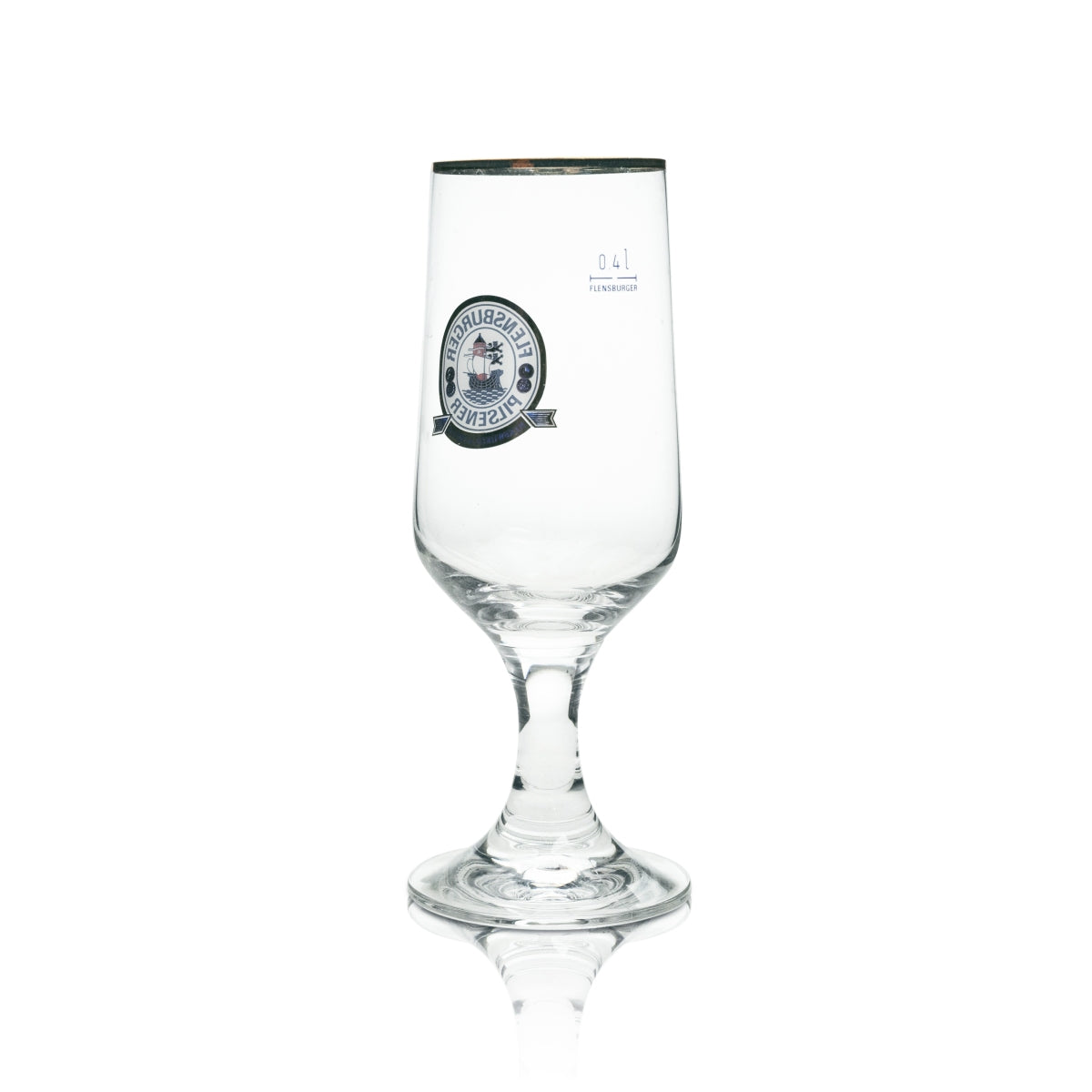 6 verres à bière Flensburg 0,4 l, aromatique et frais, bord doré – Vue 3