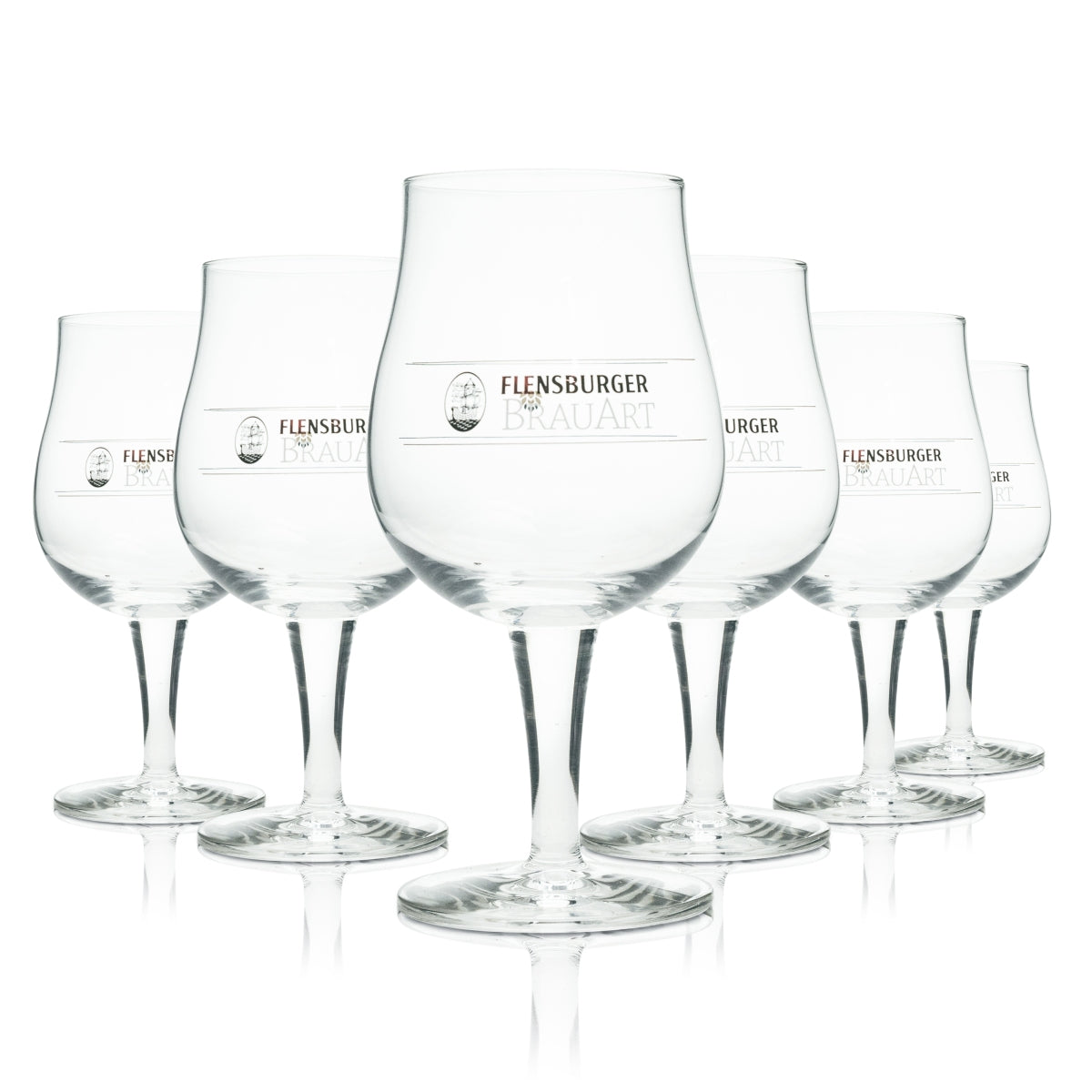 6 verres à bière Flensburg 0,3 l Brauart Rastal