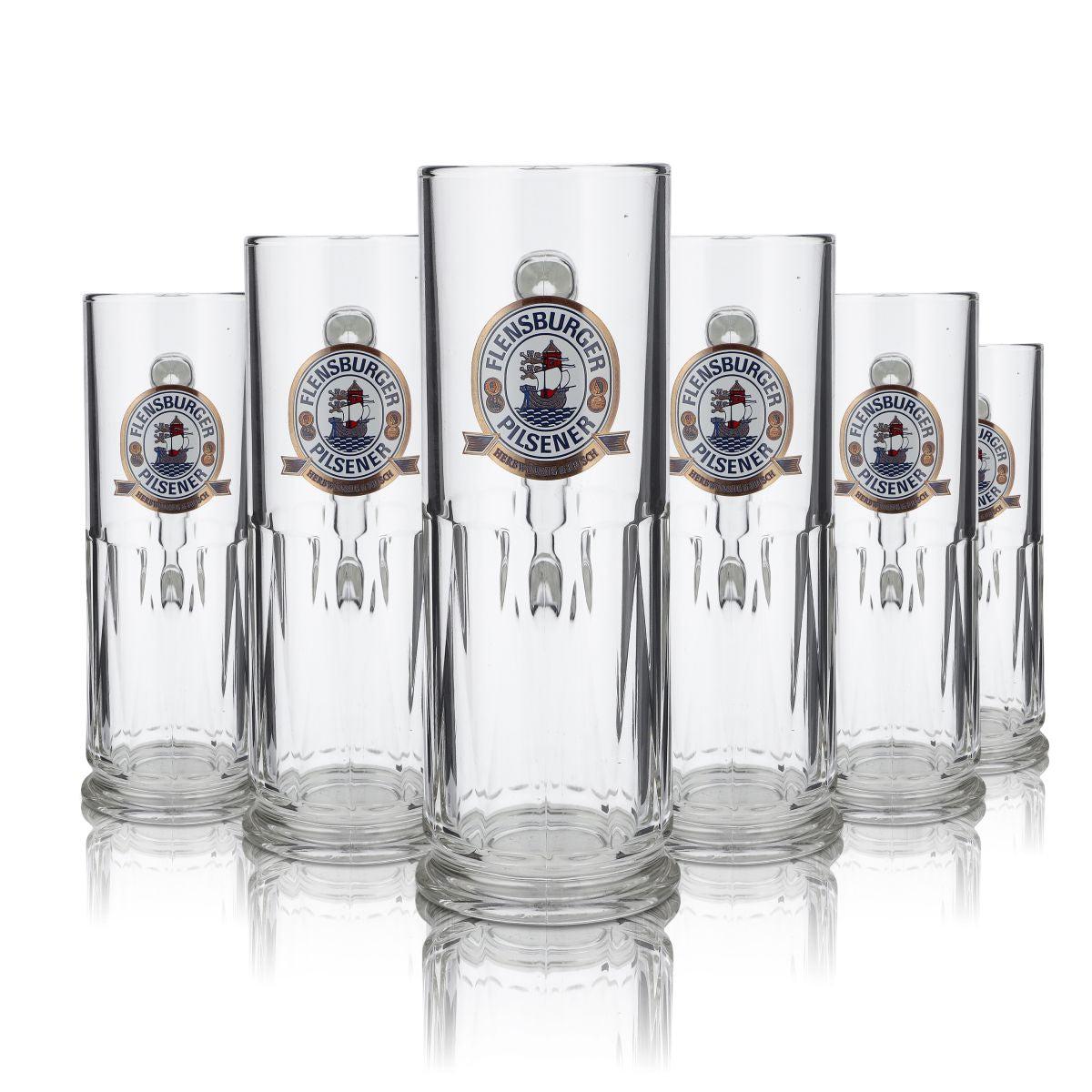 6 chopes à bière Flensburg Verres à bière Leopold Seidel - 0,4