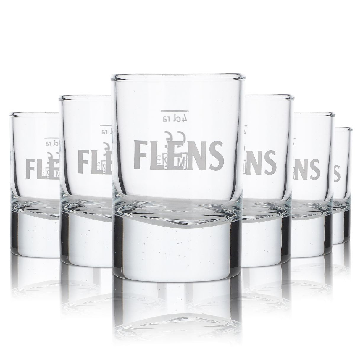 Lot de 6 mini-verres à bière Flensburger Pilsener / Verres à shot FLENS / NORDLICHT