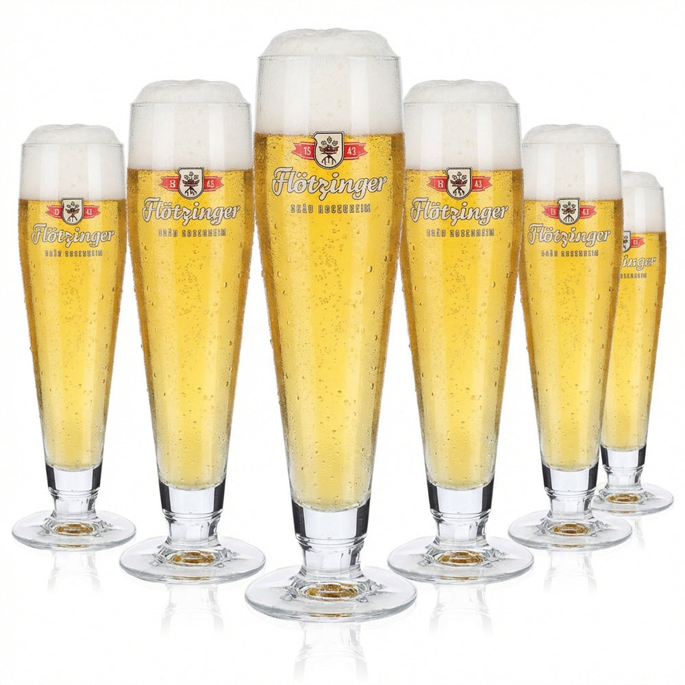 6 verres à bière Flötzinger 0,3 l Verres à bière en forme de coupe Ritzenhoff