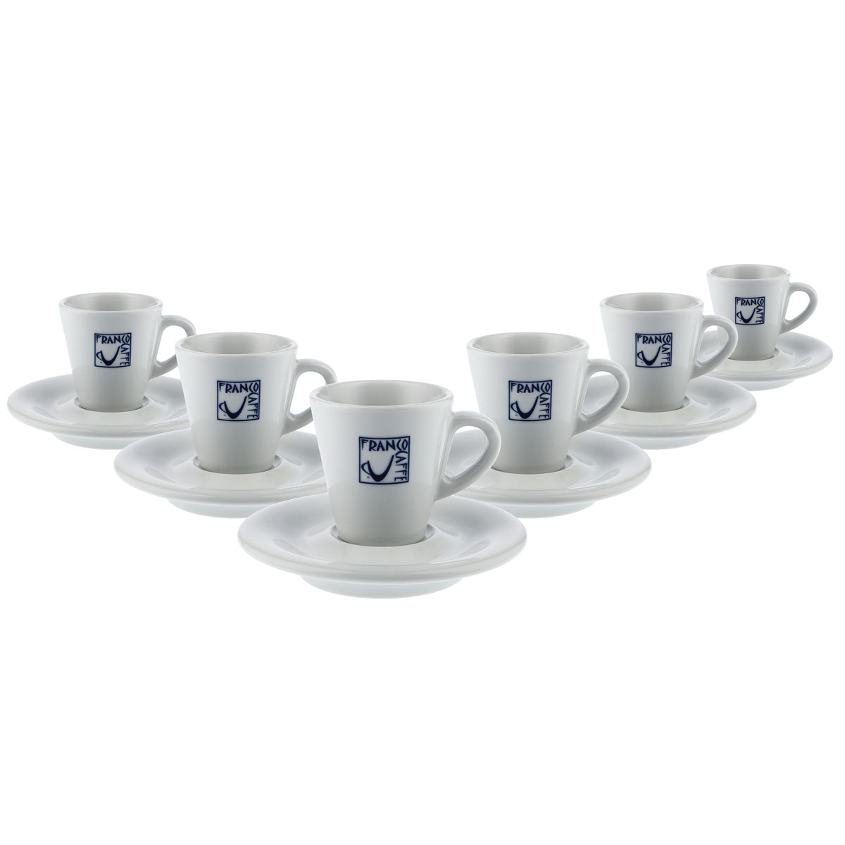 6x Franco Café Verre 0,07 l Tasse à espresso avec soucoupe Cup & Saucer