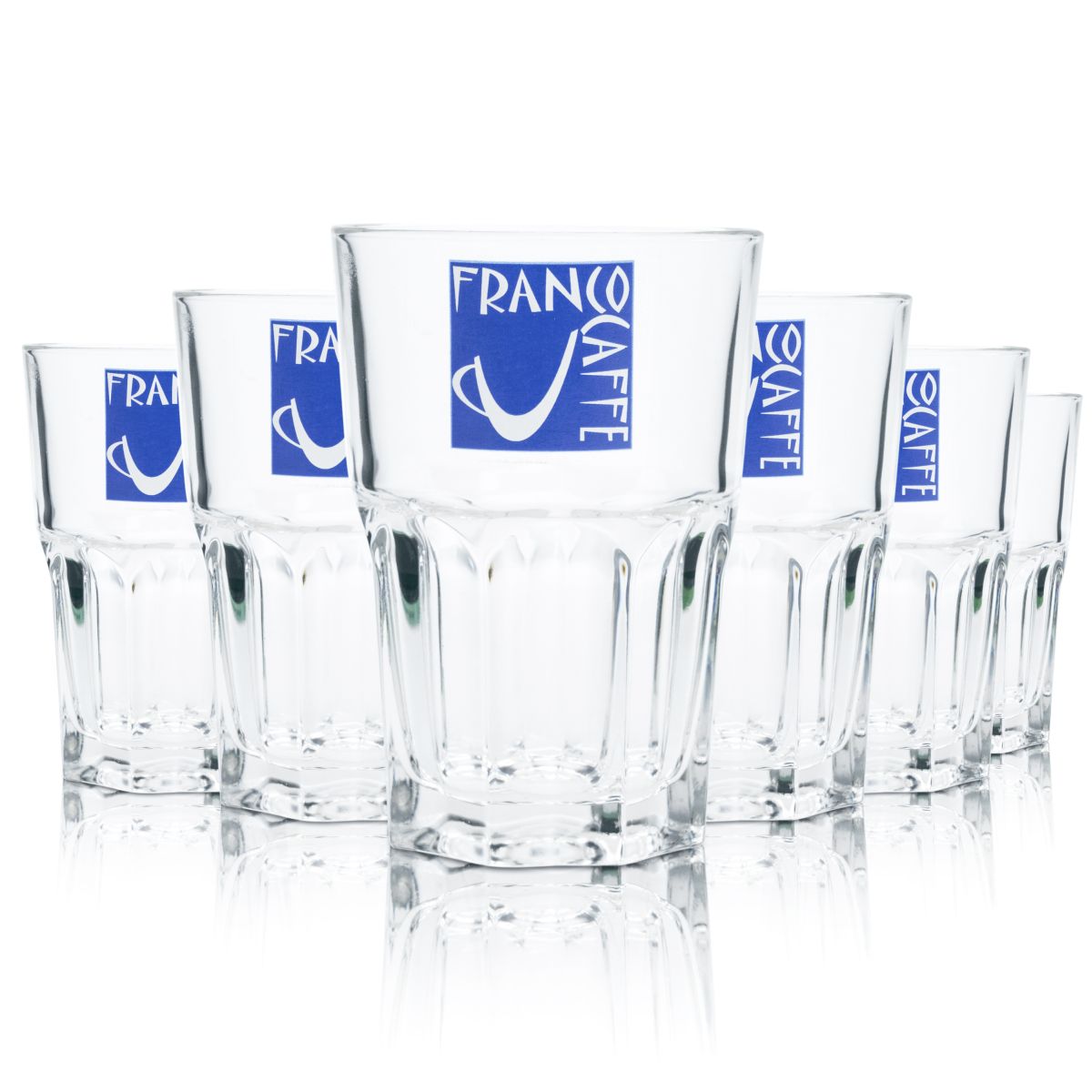 6x Franco Café Verre 0,35 l Verre à long drink Latte Macciato Café glacé Verres Set
