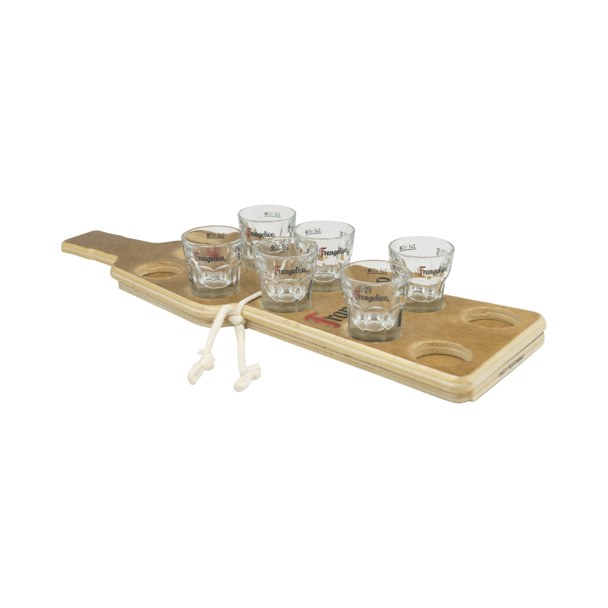 6 verres Frangelico + plateau Verres à shot 2 cl Verres à shot Stamper Shotmeter Schnapslatte