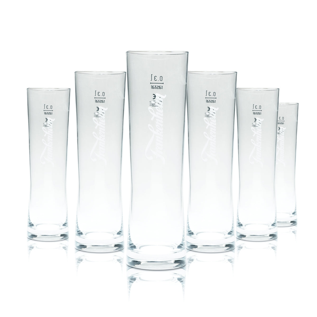 6 verres à bière Frankenheim 0,3 l, flûte, chope, verres, tasse, brasserie Düsseldorf