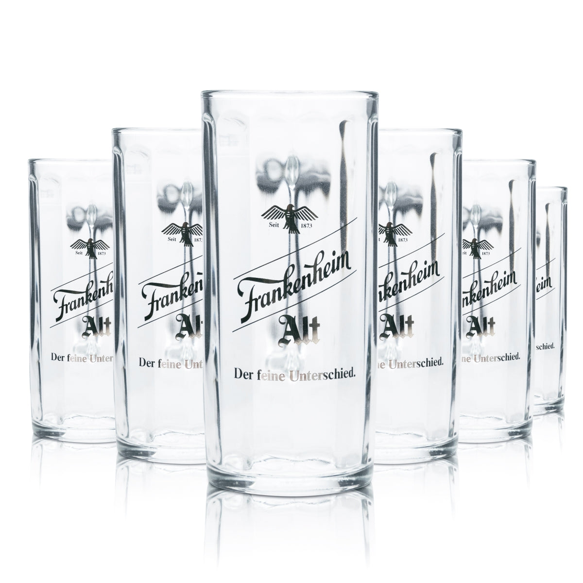 6 verres à bière Frankenheim 0,4 l, chopes, verres à bière, verres de brasserie, Alt Bar