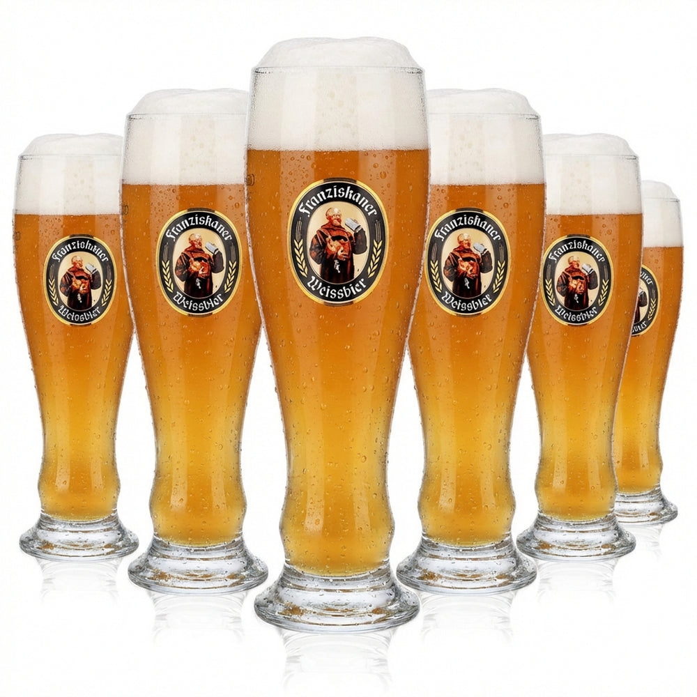 6 verres à bière Franziskaner Verres à bière Verre à bière blanche 0,5 l Verre à bière blanche Rastal