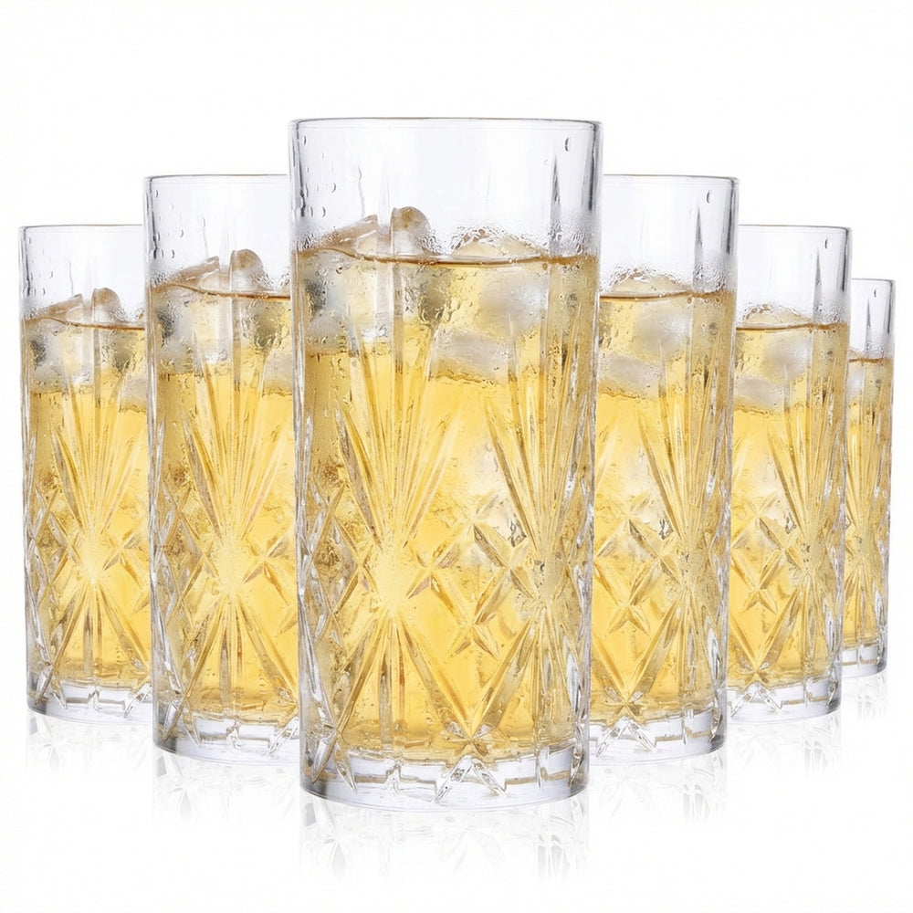 6 verres à long drink en cristal Friedrichs Gin Ginglas « Negroni »