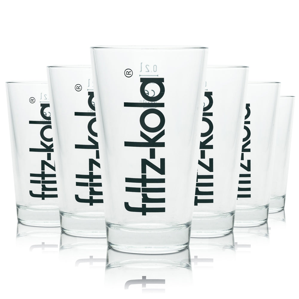 6 verres Fritz-Kola 0,2 l Rastal Softdrinks Verres Cola Longdrink Cocktail Jus