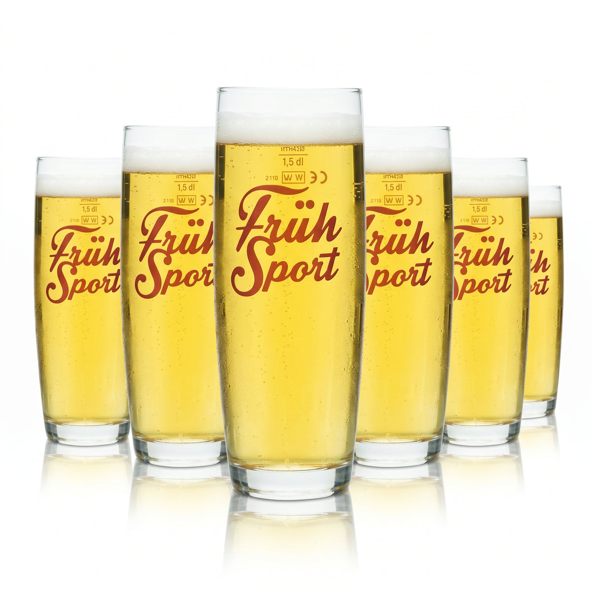 6 verres à bière Früh Kölsch 0,2 l Kölschstange Früh Sport Set de verres Brasserie Cologne – Vue 2