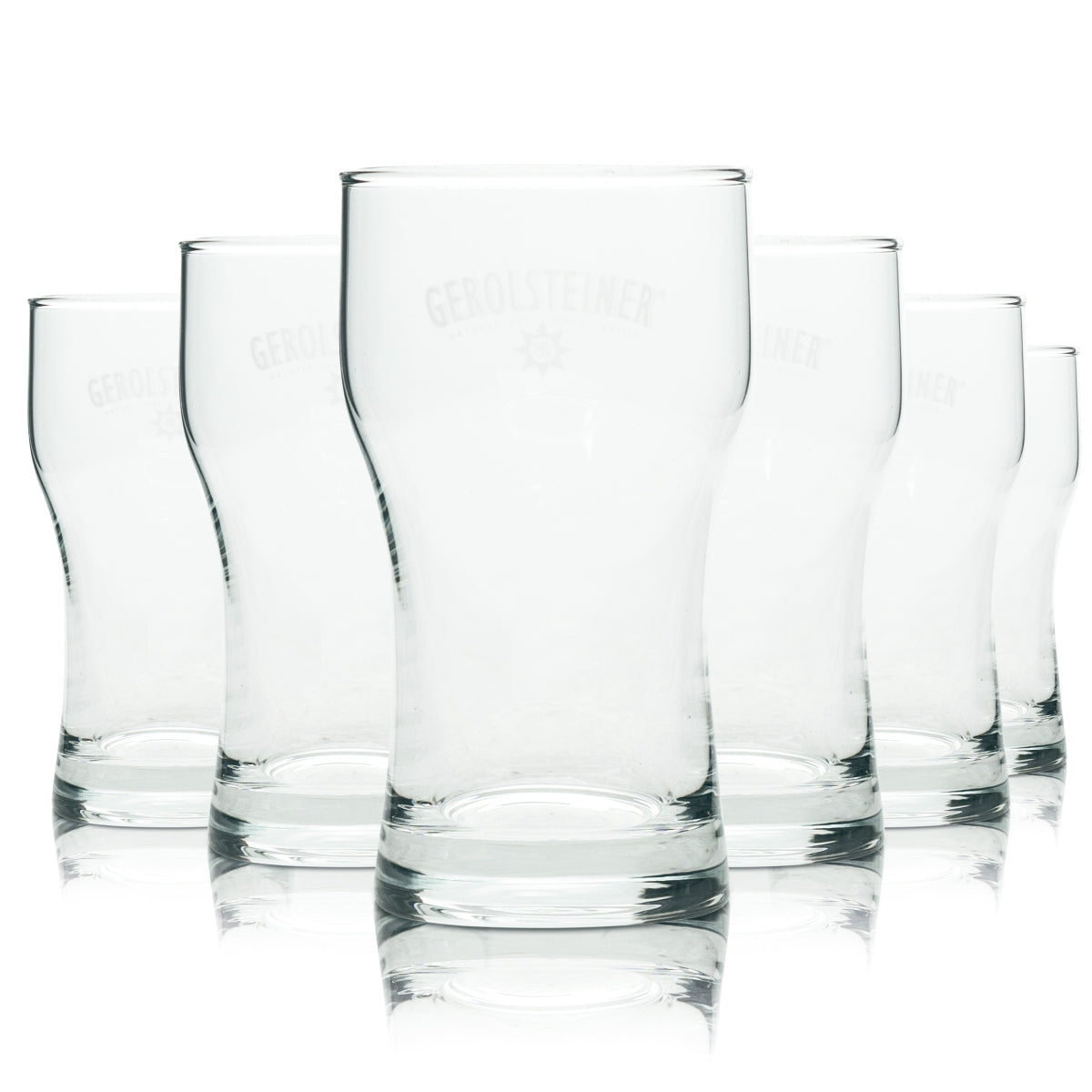 6 verres à eau Gerolsteiner 0,18 l, gobelets Eifel, verres Rastal Gastro, bar minéral
