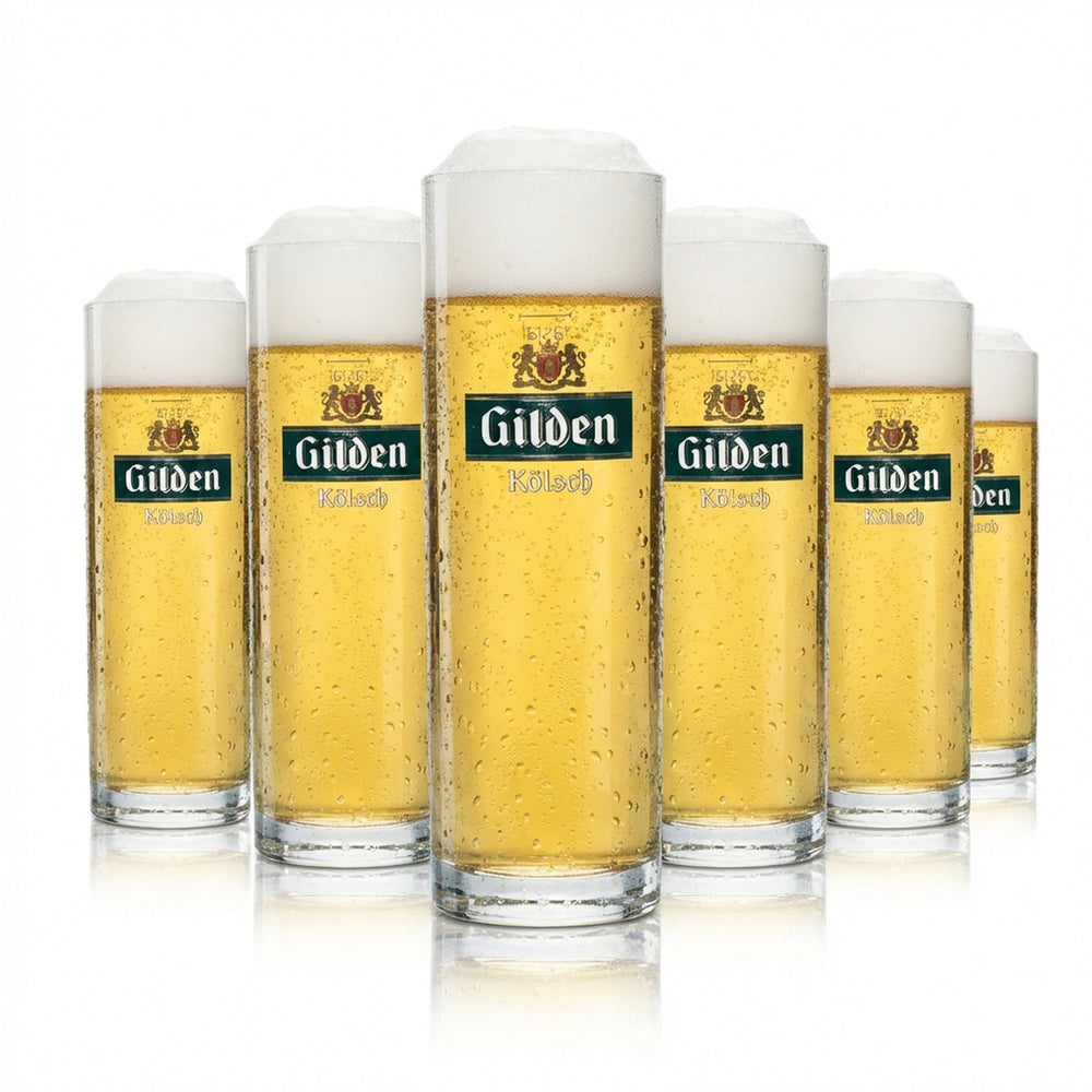 6 verres à bière Gilden 0,2 l Kölsch Stange Becher Willi Verres Carnaval Beer Gastro