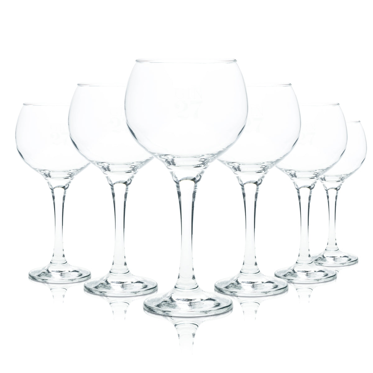 6x Gin27 Verre à gin Verre ballon 27 Verres Coppa Cocktail Longdrink 40cl Tonic Tige