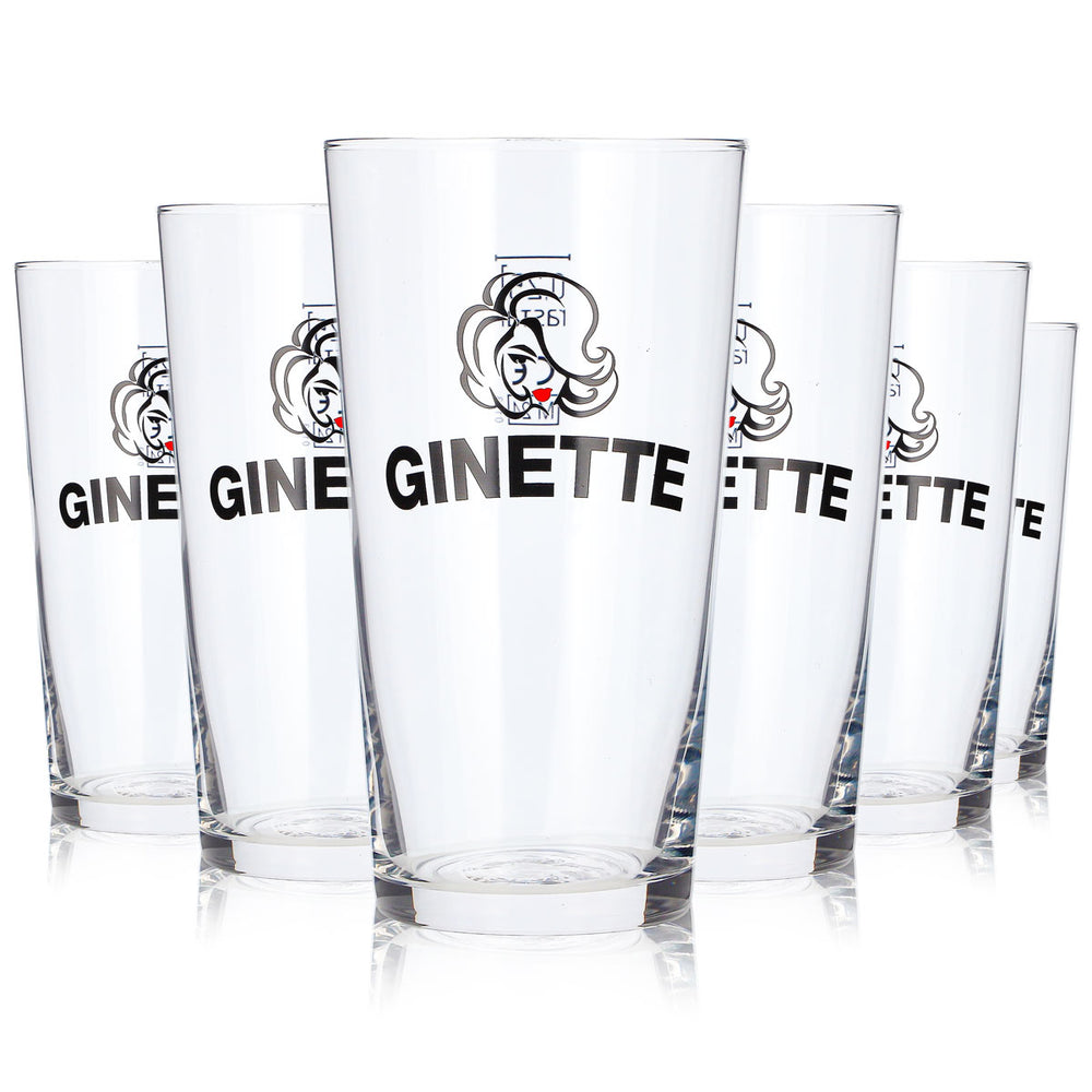 6 verres à bière Ginette de 0,25 l, verres Rastal Baku, verres à bière Willibecher (lot de 6)