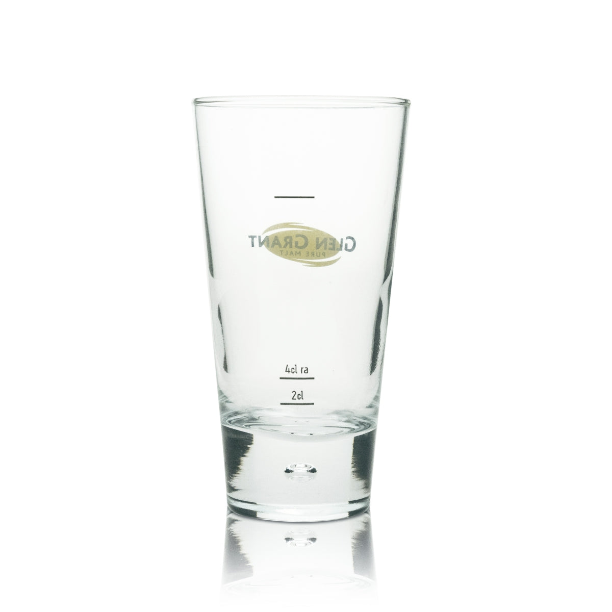 6 verres à whisky Glen Grant Longdrink avec bulle d'air et logo jaune – Vue 3