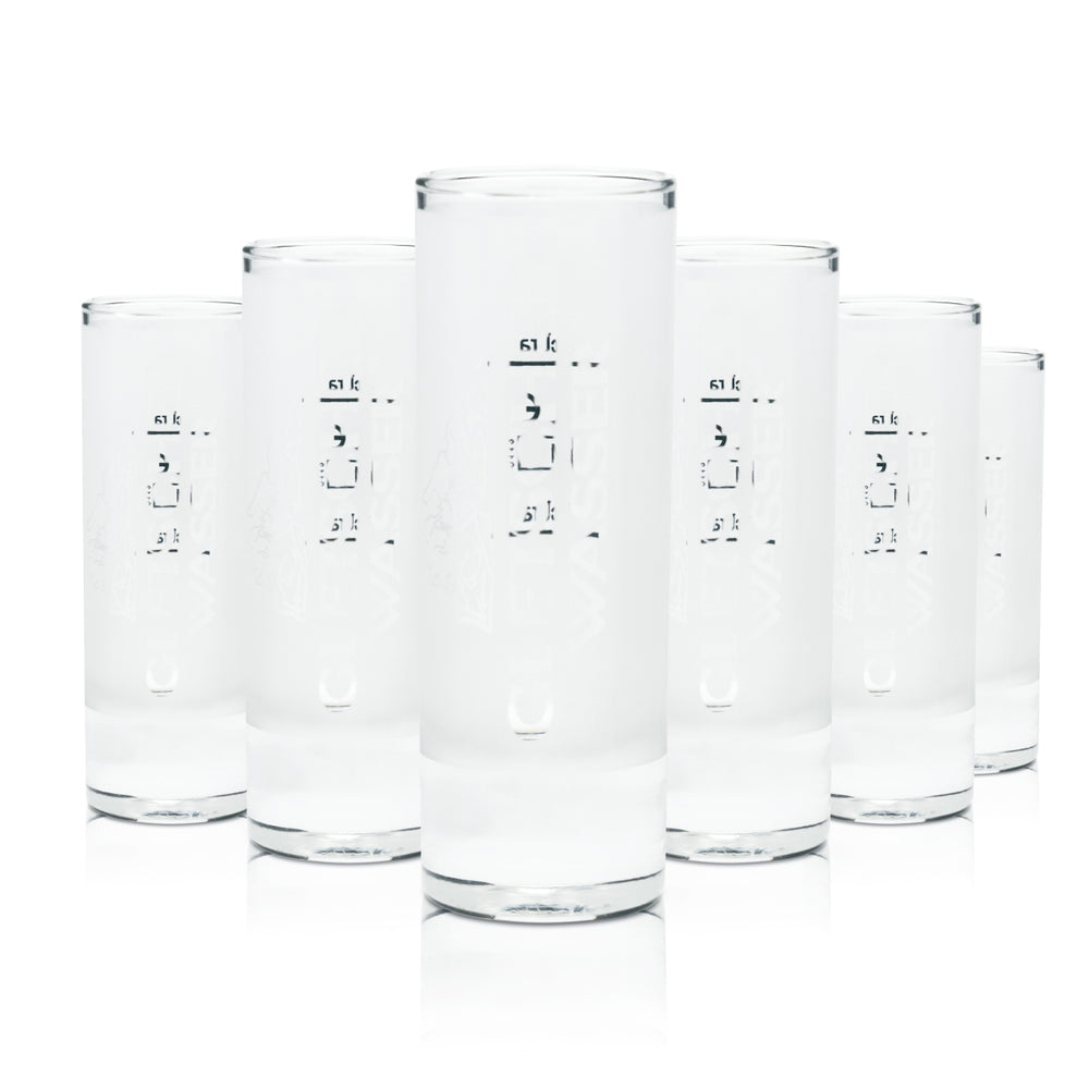 6x Verre à liqueur Glacier Water 4 cl Shot Kurze Stamper Schnaps Verres givrés Bar