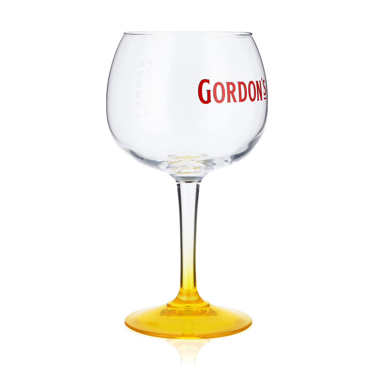 6 verres à gin Gordon's Verres ballons 0,45 l Verres à gin Jaune – Vue 3