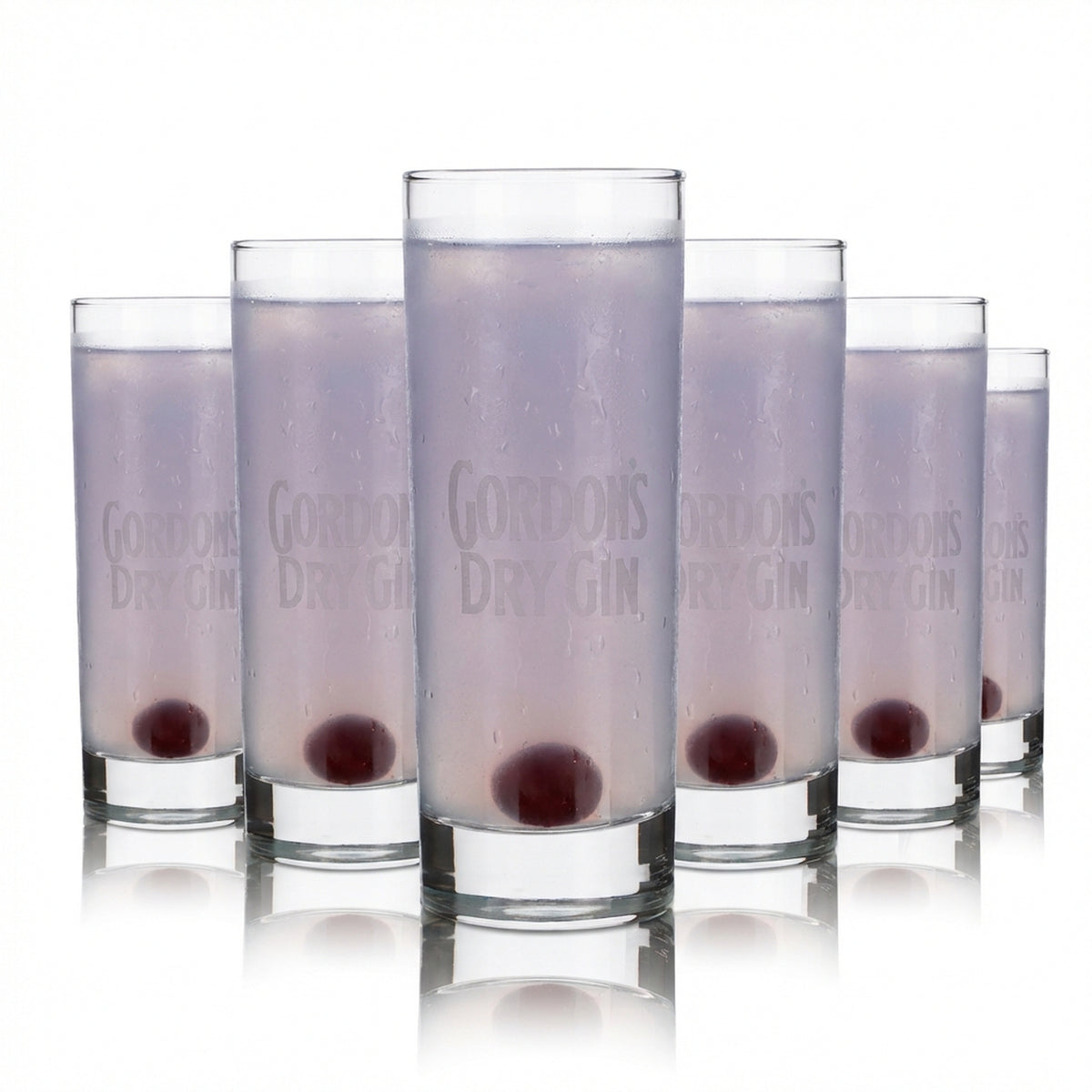 6x verres Gordon's 0,25 l Highball Gin Tonic Longdrink Set London Dry Gin