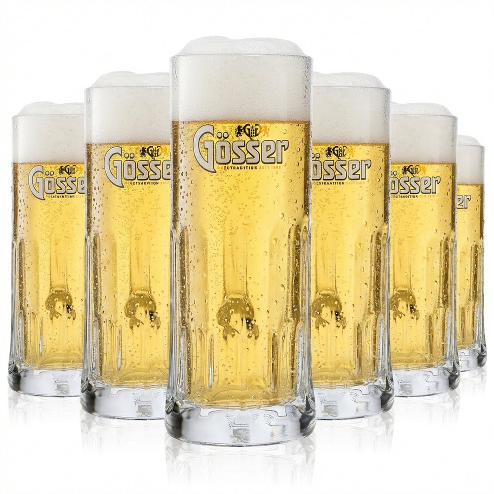 6 verres à bière Gösser 0,3 l Verres à bière Chopes à bière Chopes à bière Salzbourg