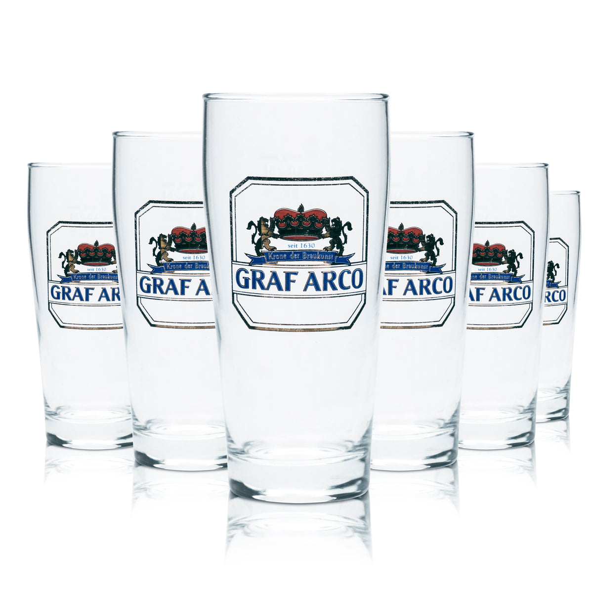 6x verre à bière Graf Arco 0,25 l, verres à bec, brasserie bavaroise, calibré, gastronomie, bière blonde – Vue 4