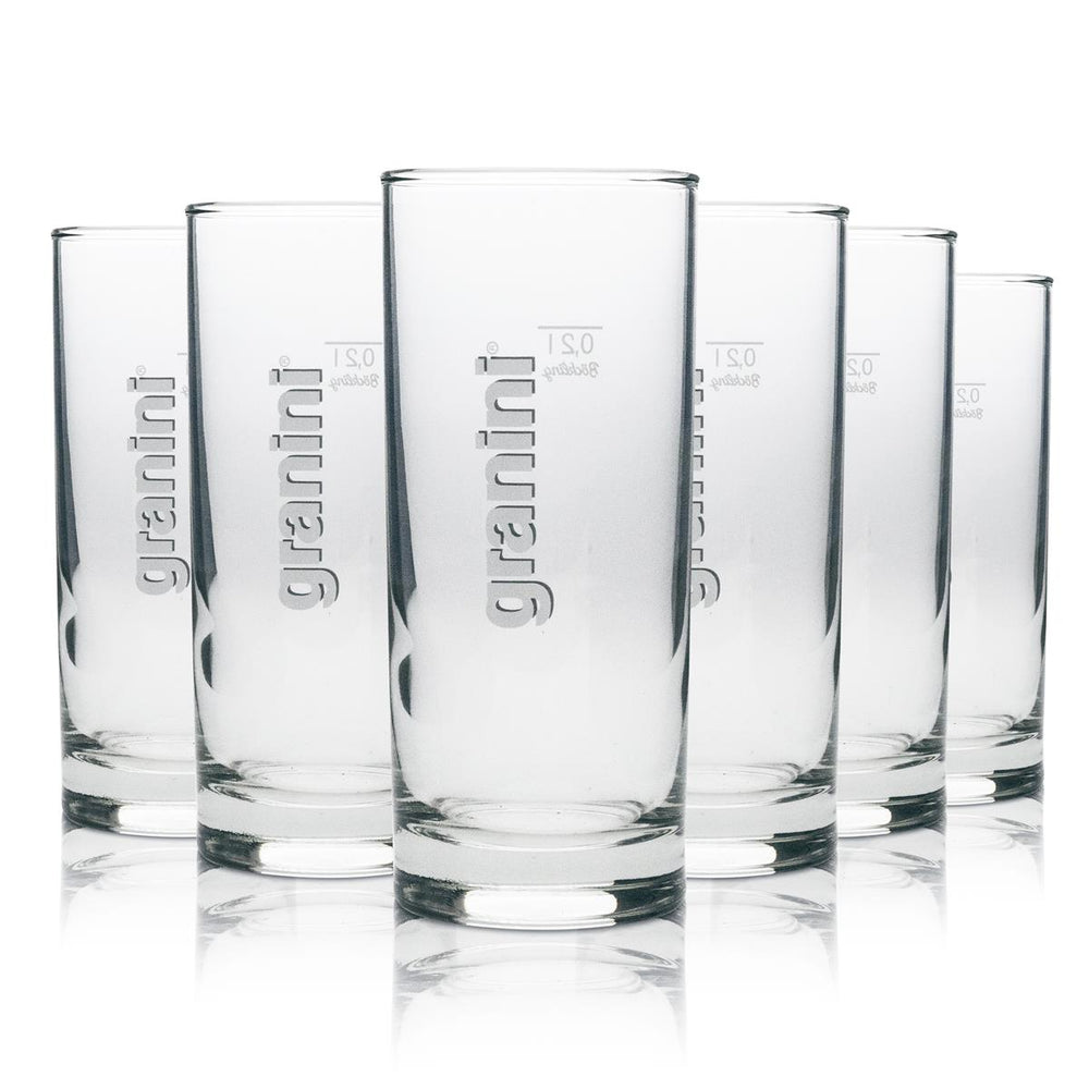 6 verres à cocktail Granini pour jus de fruits Longdrink 0,2 l, ronds
