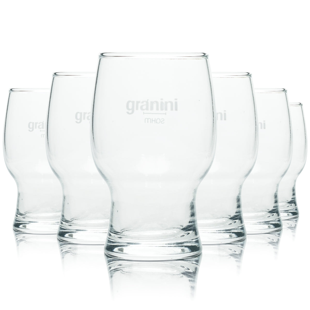 6x verre à jus Granini Sahm 0,1 l, verres gastronomiques pour hôtels, verres à petit-déjeuner pour restaurants
