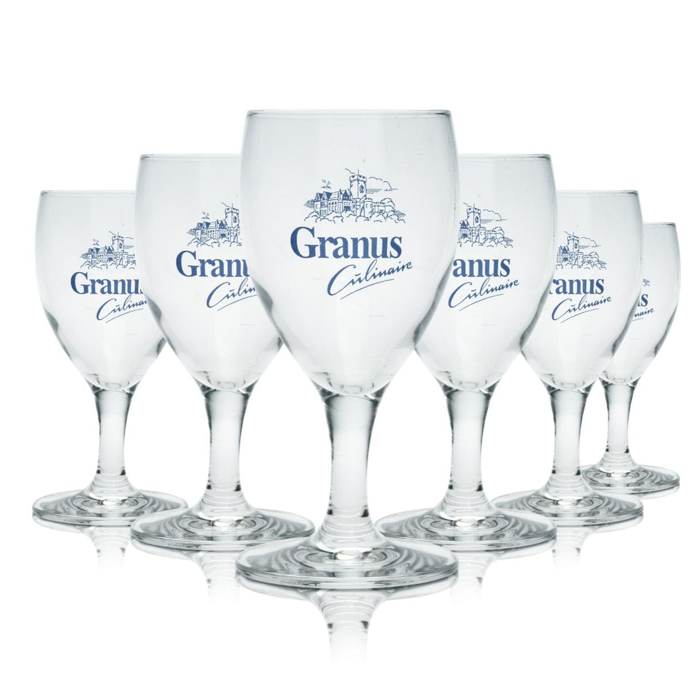 6x Granus verre 0,18l verre à pied Culinaire eau minérale eau pétillante jus de fruits set de verres