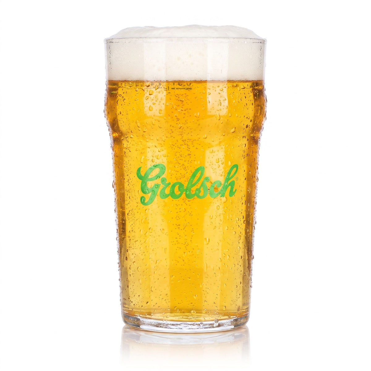 Lot de 6 verres à bière Grolsch de 0,5 l, verre profilé avec logo vert Rastal – Vue 2