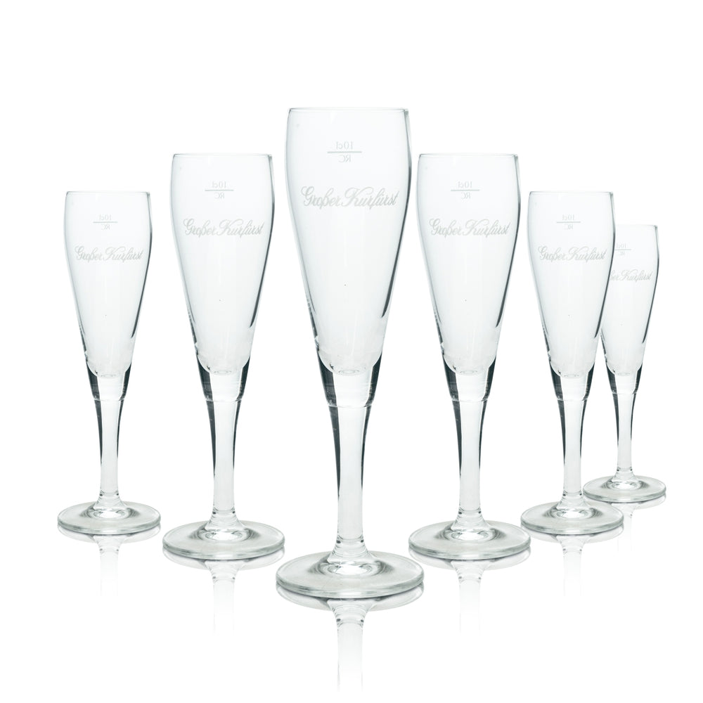 6x Grand verre à champagne Kurfürst 0,1 l Ritzenhoff Verres à champagne Flûte à champagne
