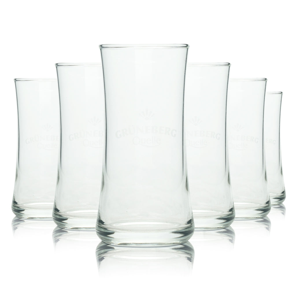 6x verre à eau Grüneberg Quelle 0,1 l, gobelet Soltau Rastal Gastro