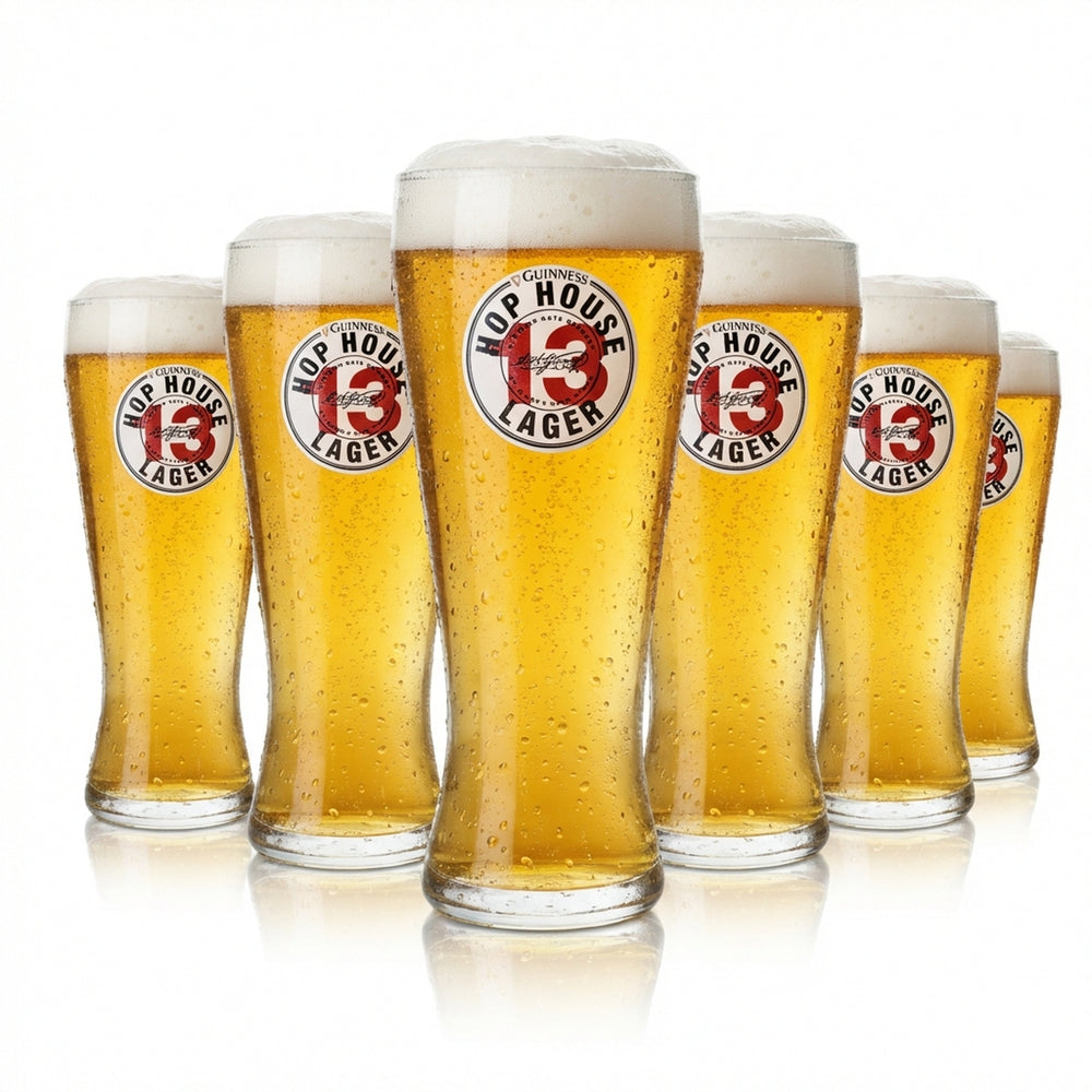 6 verres à bière Guinness 0,5 l Hop House Verres à bière Lager Pint Tulip Beer Willi