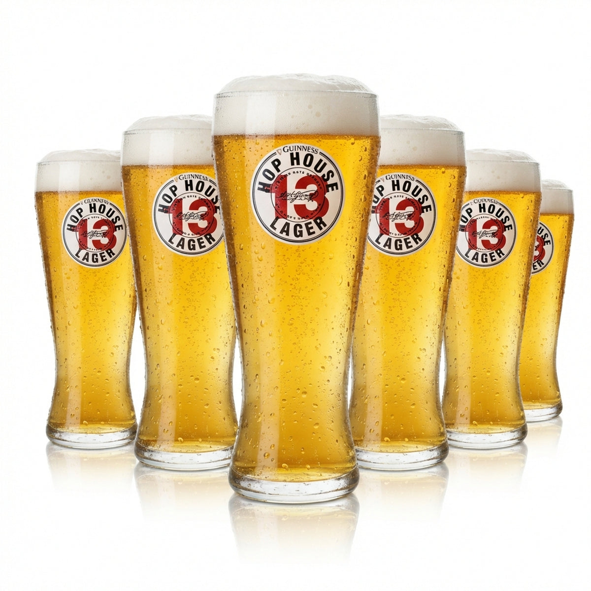 6 verres à bière Guinness 0,5 l Hop House Verres à bière Lager Pint Tulip Beer Willi