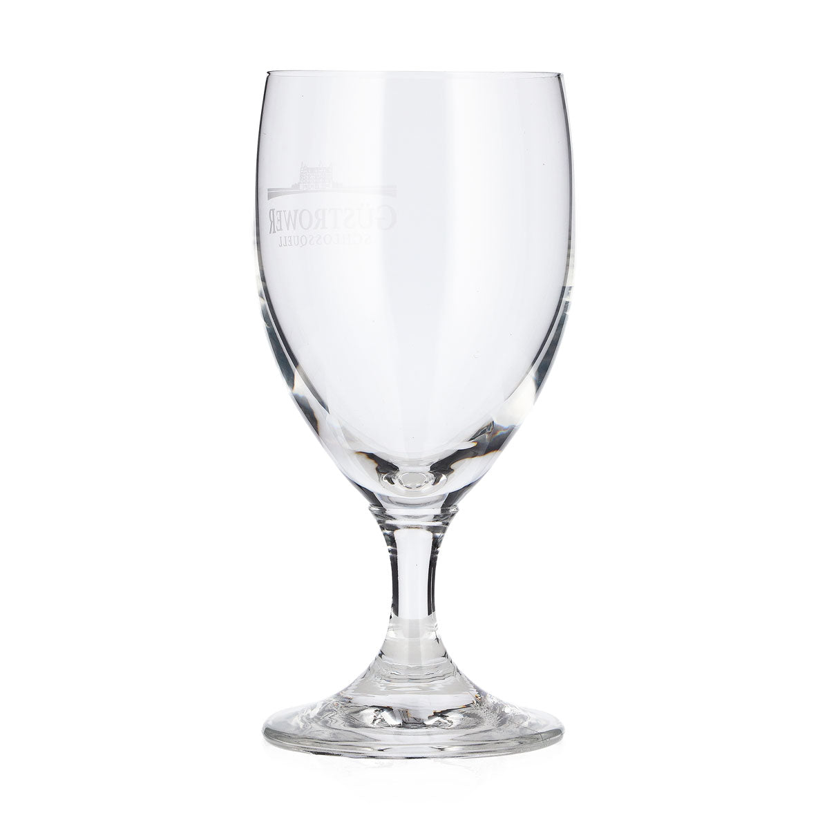 6 verres à bière « Güstrower Wasser » de 0,18 l, forme tulipe, marque « Schlossquell » – Vue 4