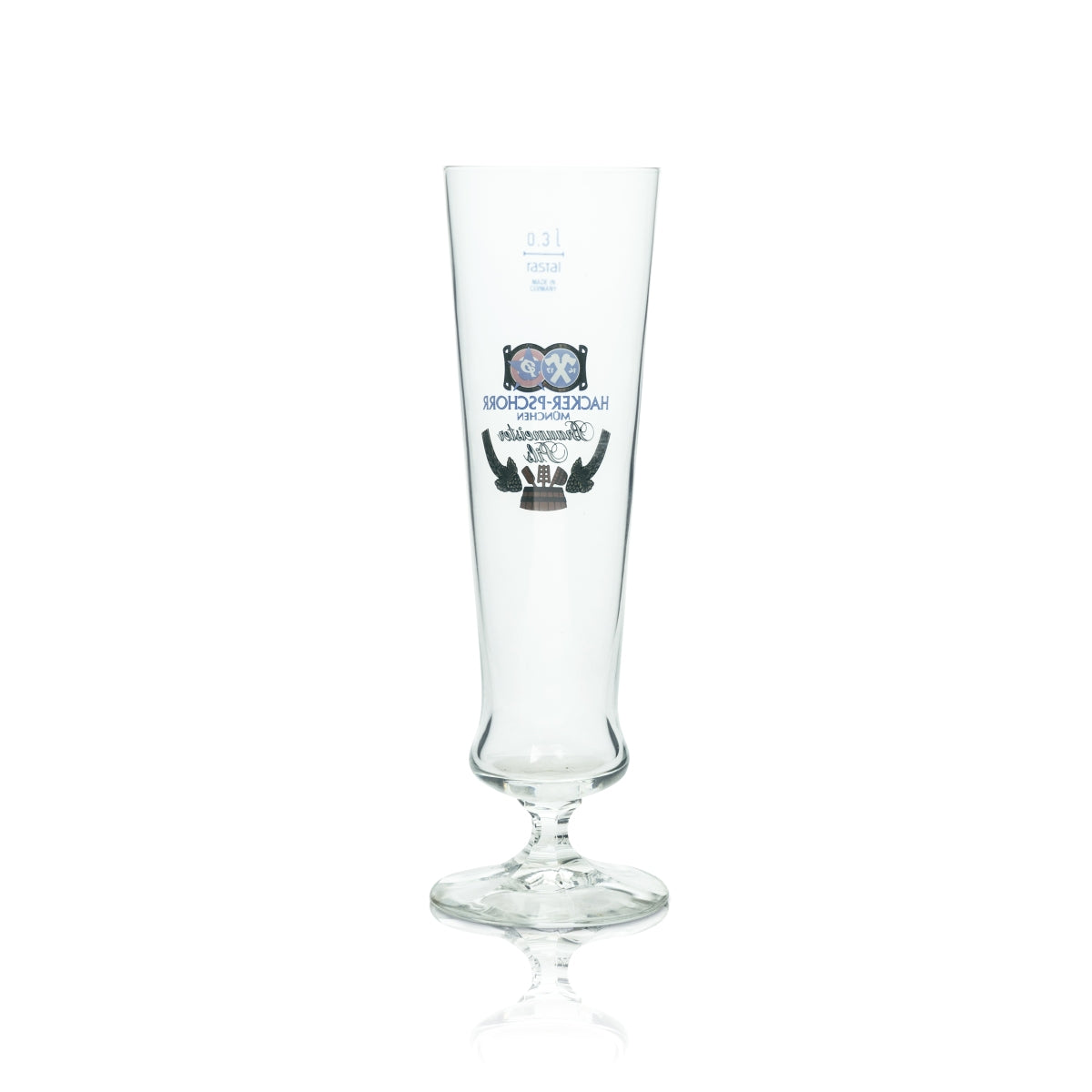 6 verres à bière Hacker Pschorr 0,3 l, forme tulipe, Rastal Pils, Braumeister Beer – Vue 3