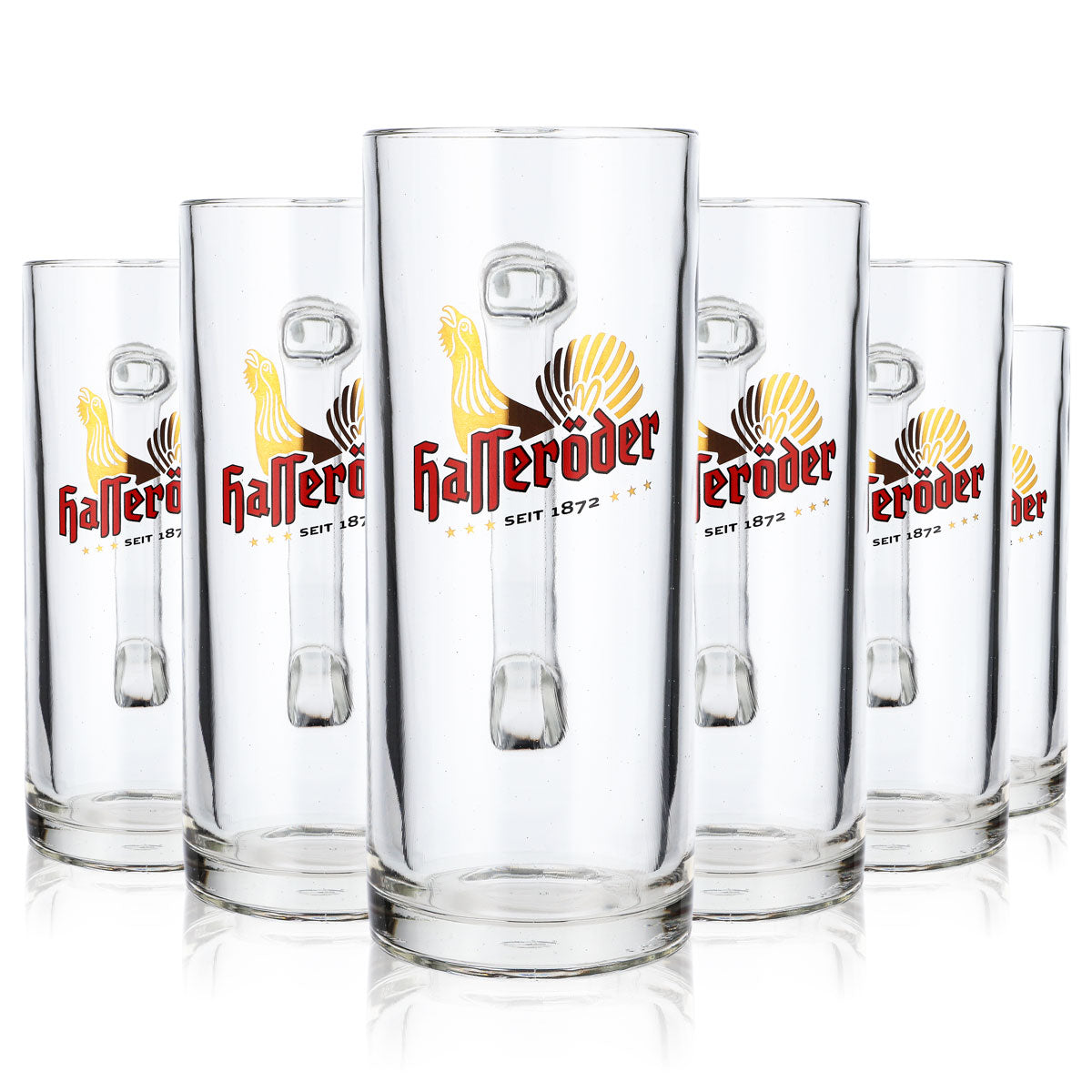 6 verres à bière Hasseröder Verres à bière Chopes 0,5 l Chope Reno