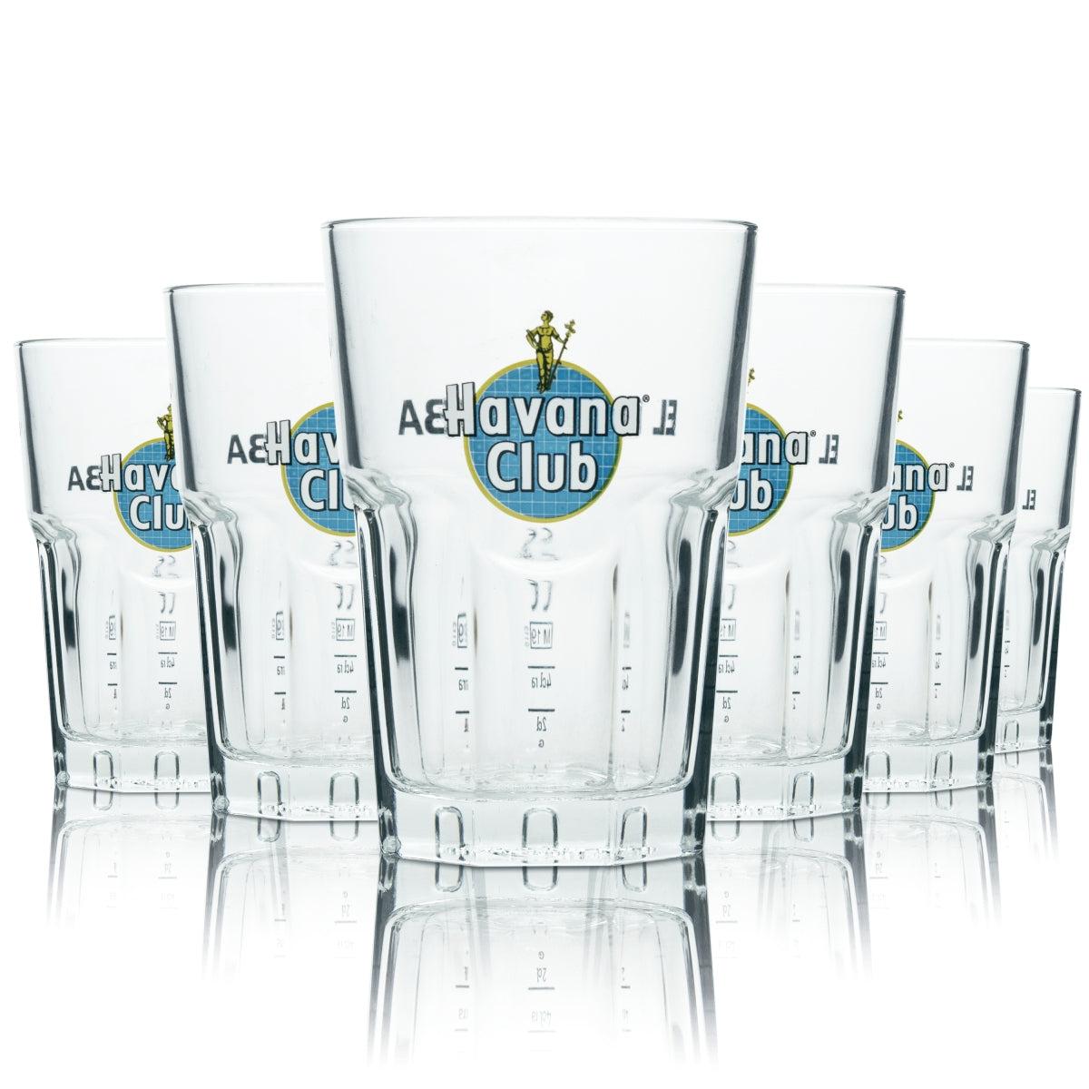 6x Havana Tiger Verre 0,34 l Édition spéciale limitée Set de verres à long drink Bleu