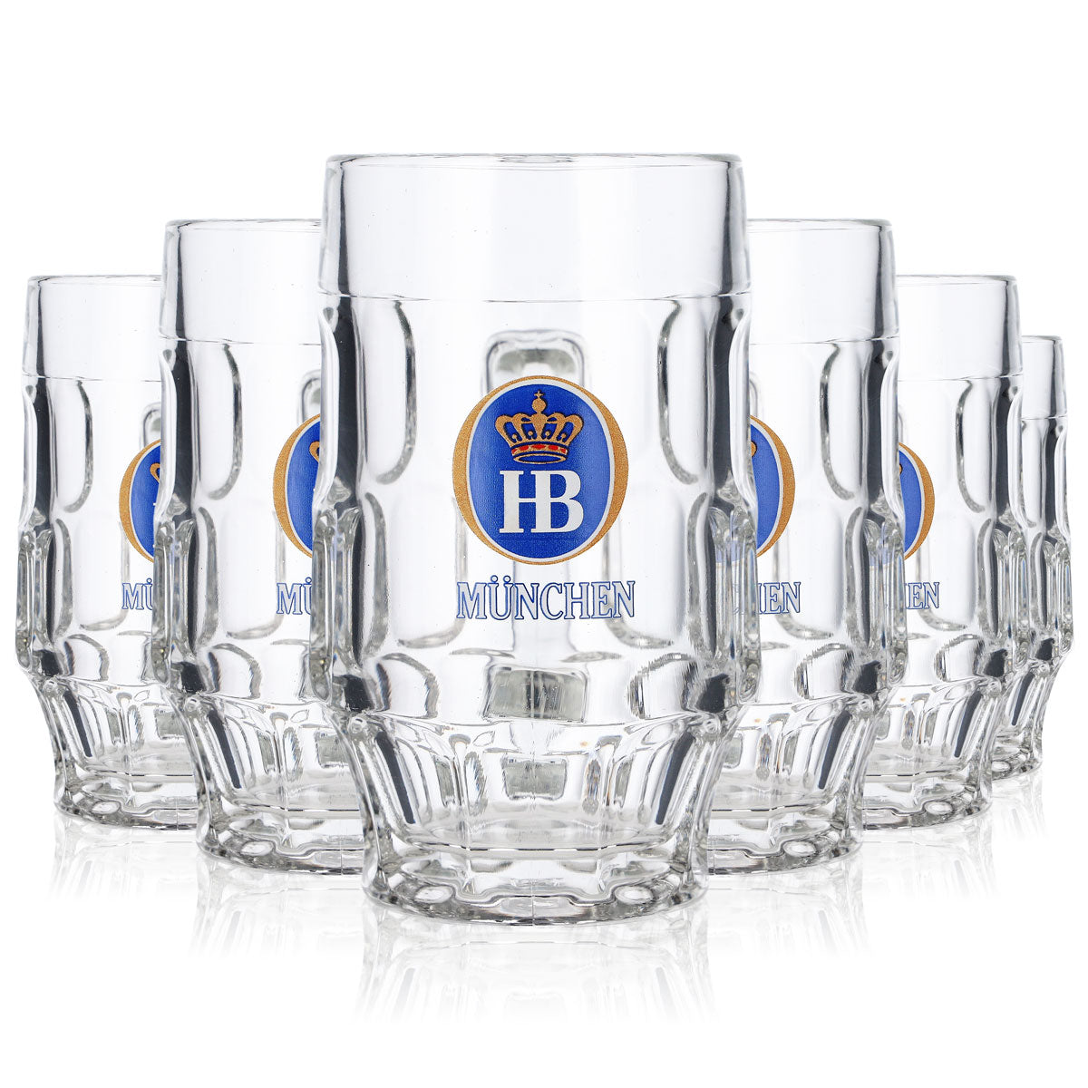 6x HB Munich Verre 0,3 l Chope à bière Verre profilé Chope Seidel Set de verres Brasserie – Vue 7