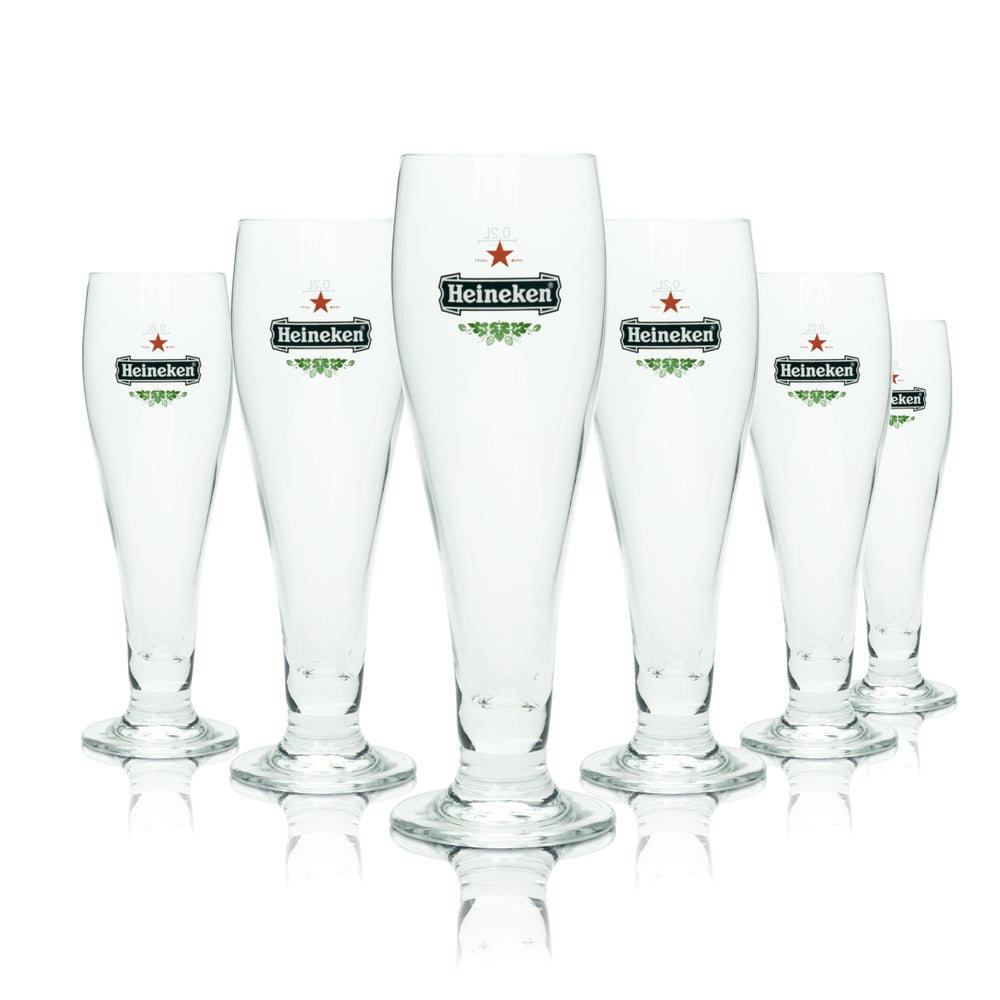 6 verres à bière Heineken 0,2 l SuperPrestige Ritzenhoff Tulipe Pils Beer